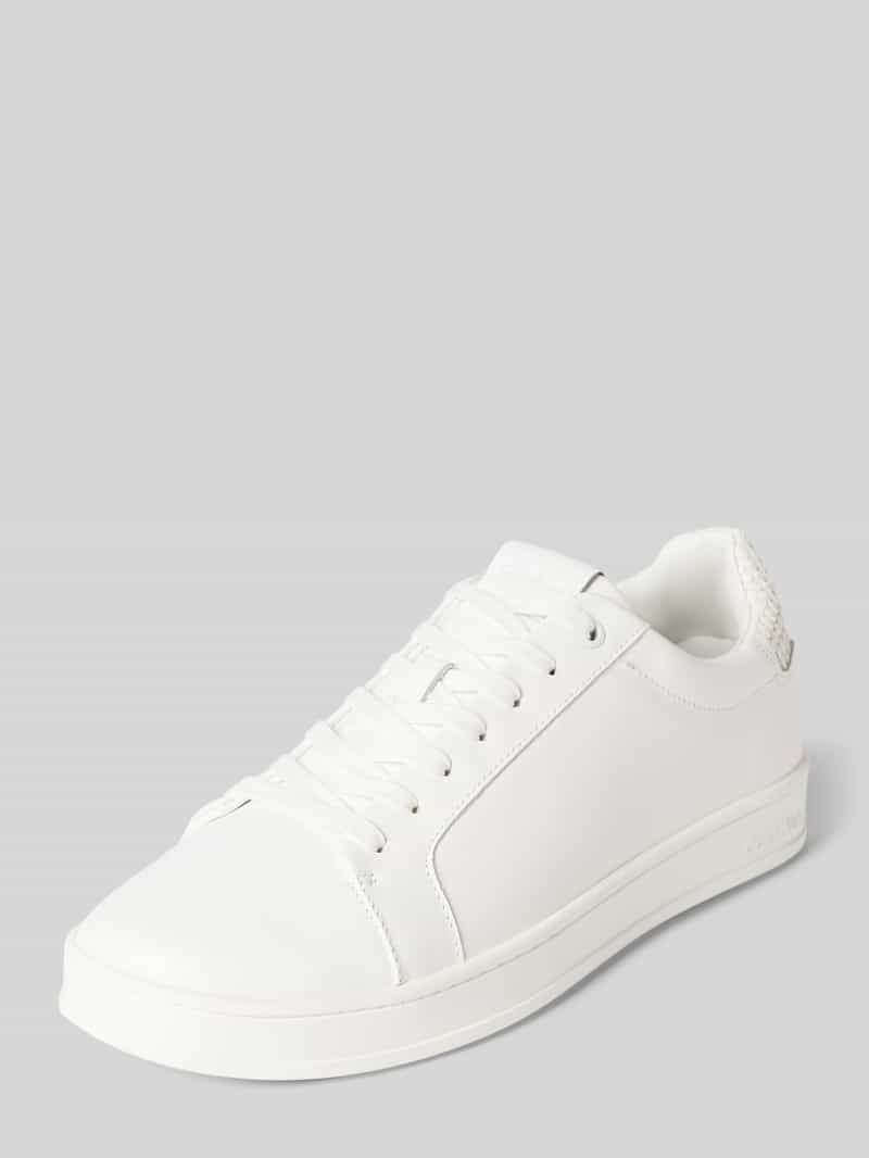 CK Calvin Klein Leren sneakers met labelbadge