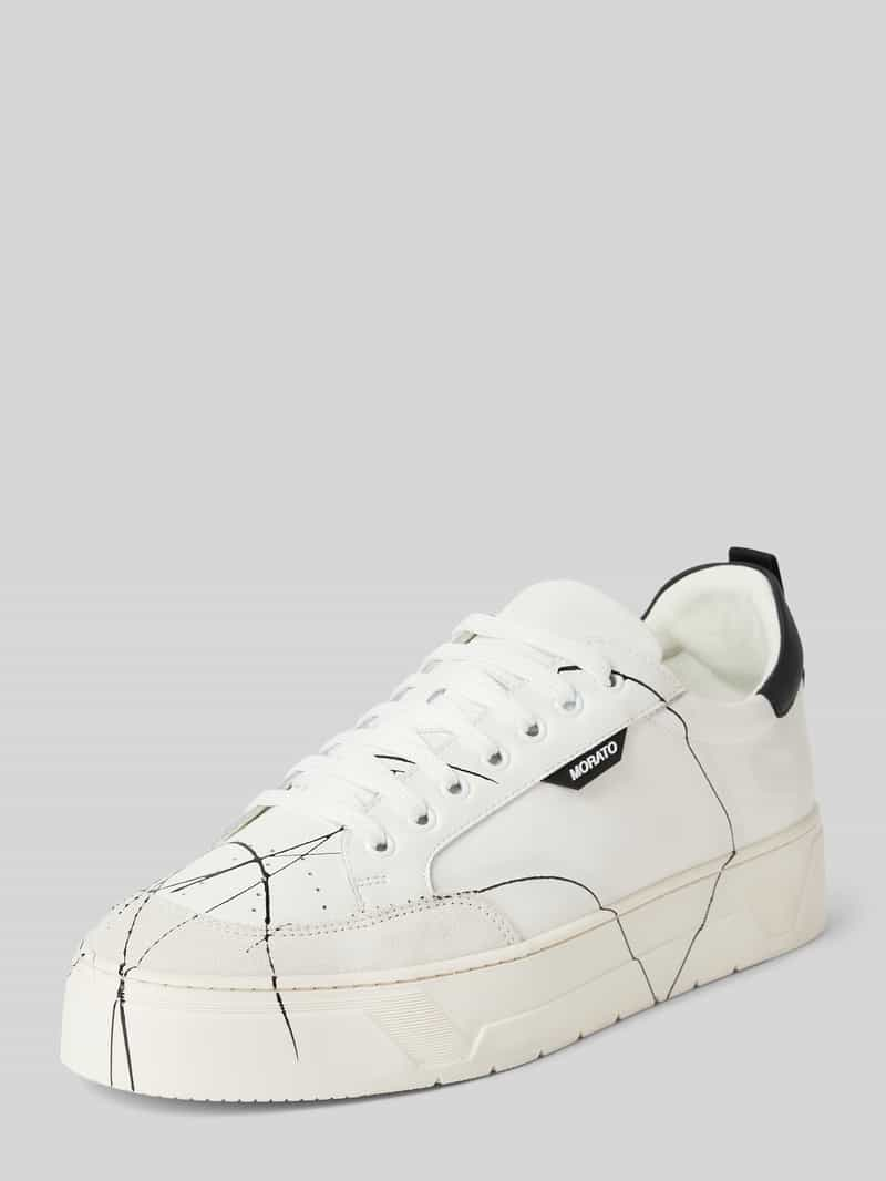 Antony Morato Sneakers van leer met labeldetail, model 'KLINE'