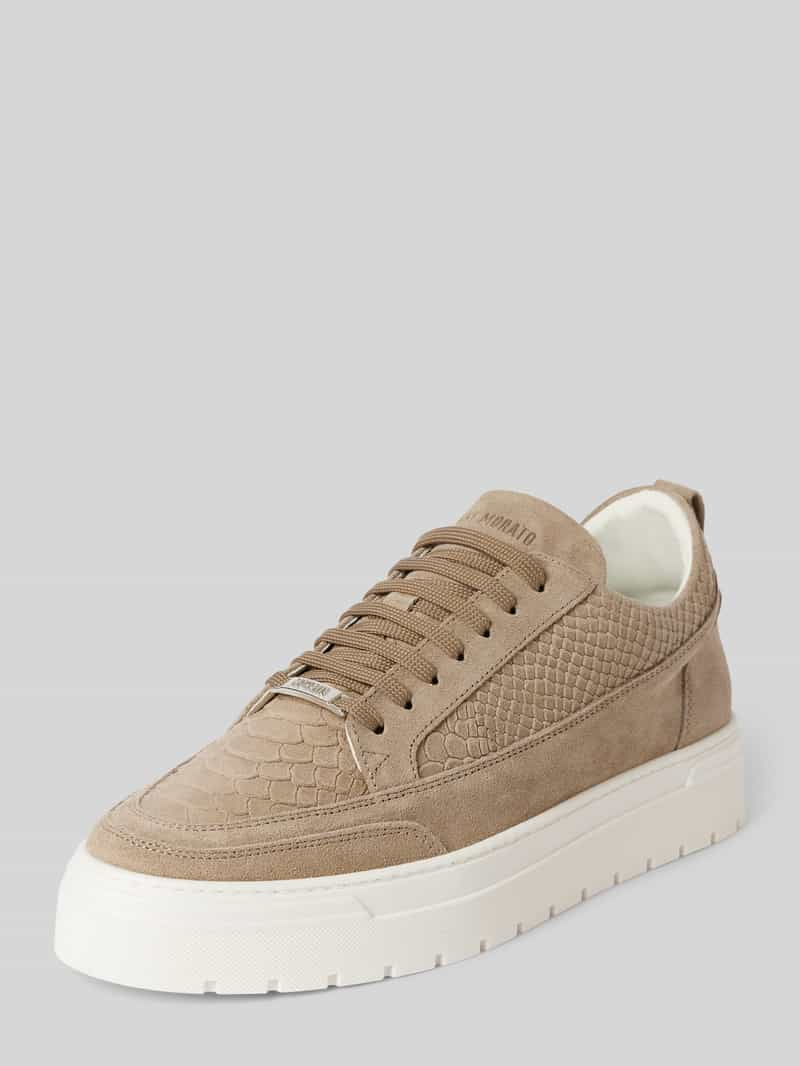 Antony Morato Sneakers van leer met labeldetails, model 'FLINT'