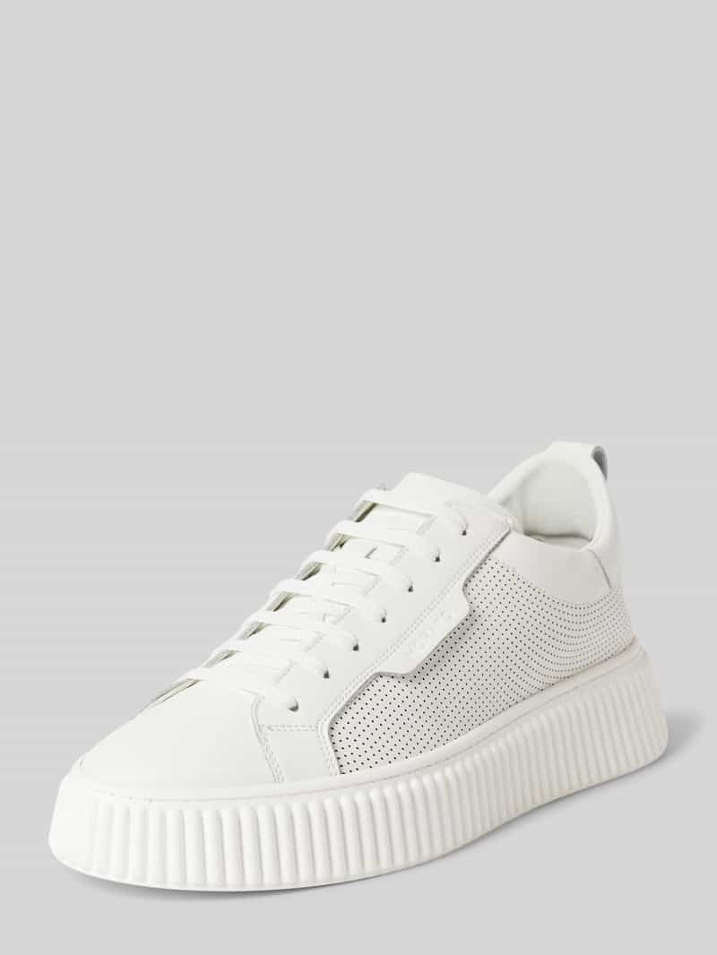 Antony Morato Sneakers van leer met labeldetail, model 'HOPPER'