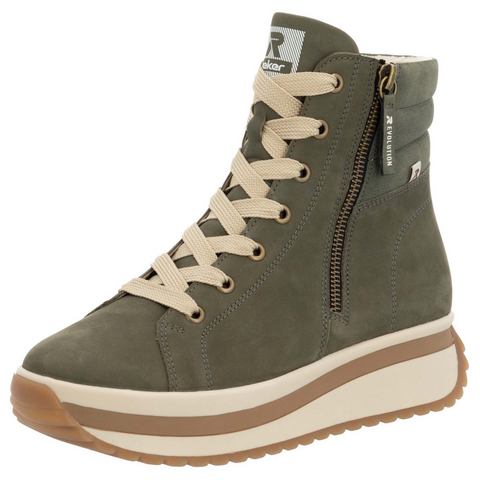 Rieker EVOLUTION Hoge veterschoenen , plateaulaarsjes, high top sneakers with two zippers