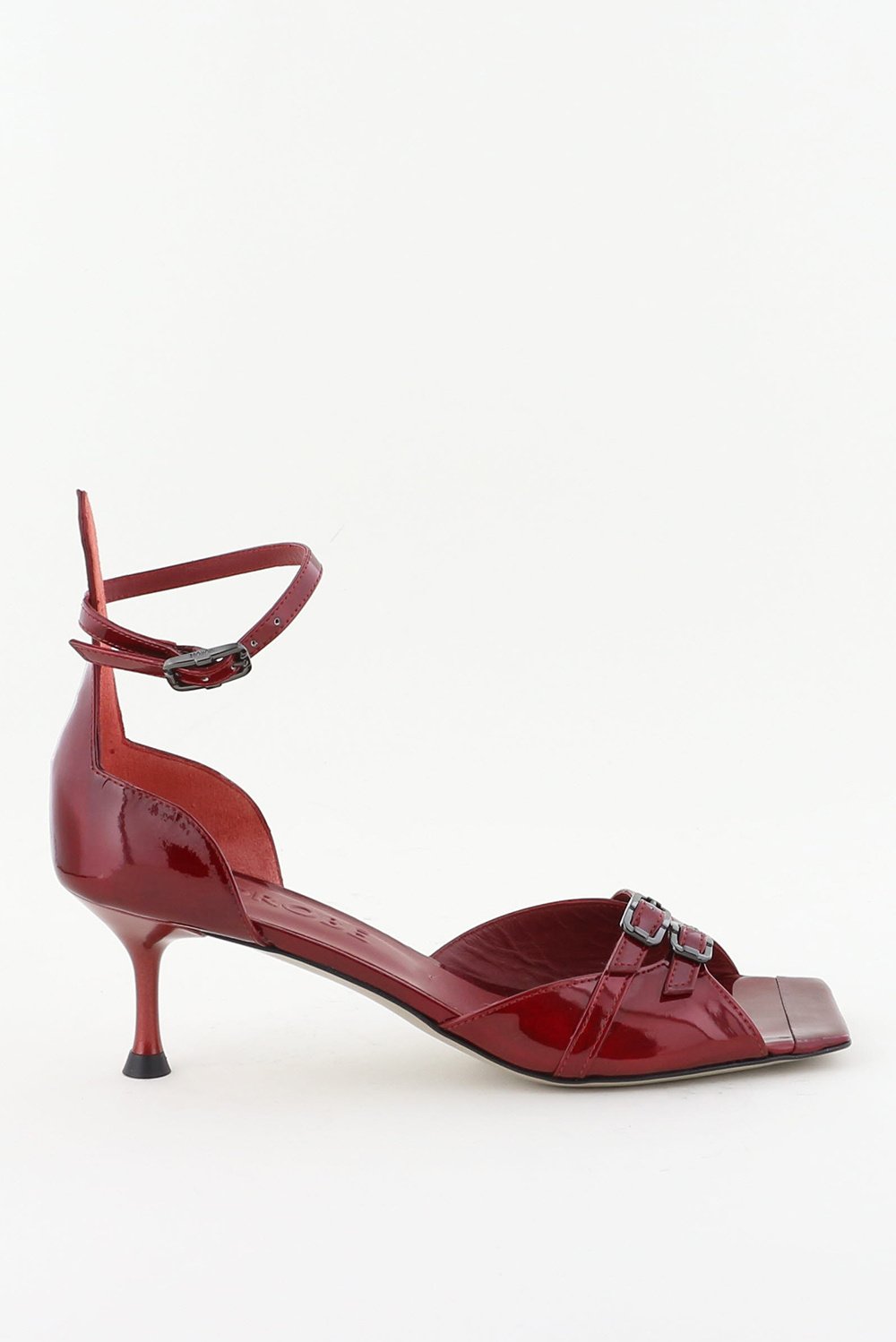 Morobe sandalen Annie met gesp detail rood