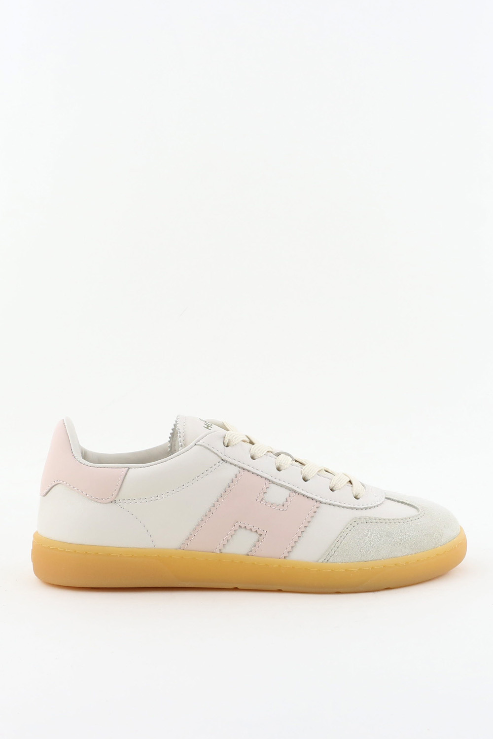 Hogan sneakers Cool met roze H-logo wit