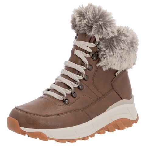 Rieker EVOLUTION Winterlaarzen Hightop sneakers, veterschoenen, winterlaarzen met lamswolvoering