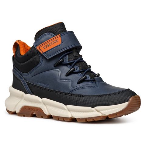 Geox Winterlaarzen J FLEXYPER PLUS BOY ABX high top sneaker, veterschoenen met waterafstotende tex-uitrusting