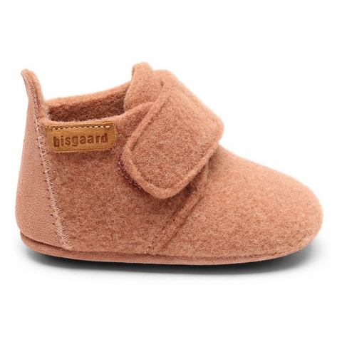 Bisgaard Pantoffels  Baby Wool Wagen schoen, babyschoen, instapschoen met klittenbandsluiting