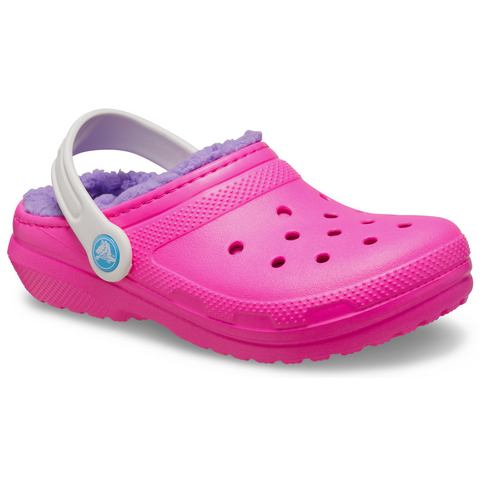 Crocs Pantoffels Classic Lined Clog K winterlaars, pantoffel, huisschoen met kantelbare hielriem