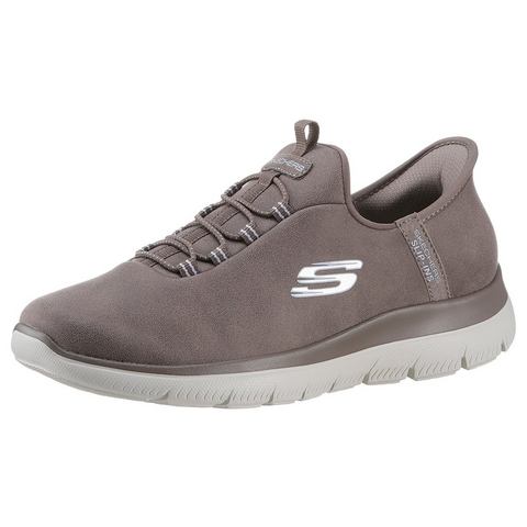 Skechers Slip-on sneakers Summits Slipper, vrijetijdsschoen, halfschoen in vegan uitvoering