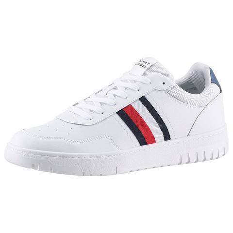 Tommy Hilfiger Plateausneakers TH BASKET CORE LITE vrijetijdsschoen, halve schoen, veterschoen met gepolsterde schacht