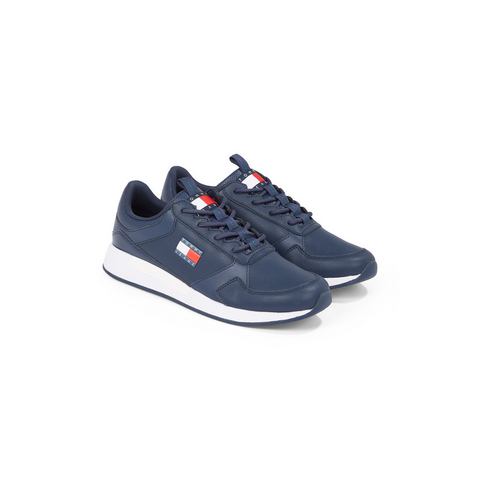 TOMMY JEANS Sneakers met sleehak  FLEXI RUNNER vrijetijdsschoen, halfschoen, veterschoen met zijlogo-vlag