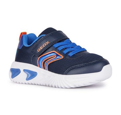 Geox Sneakers J ASSISTER BOY C met coole knipperfunctie, vrijetijdsschoen, halfschoen, veterschoen