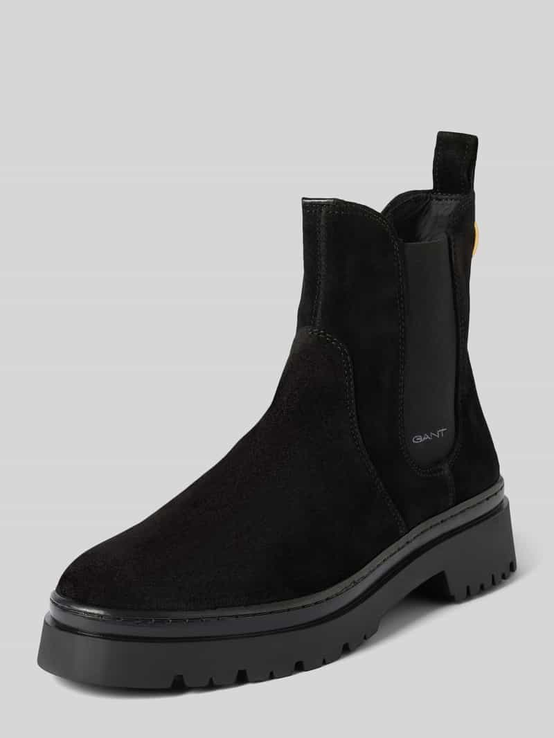 Gant Chelsea boots van leer met applicatie, model 'Aligrey'