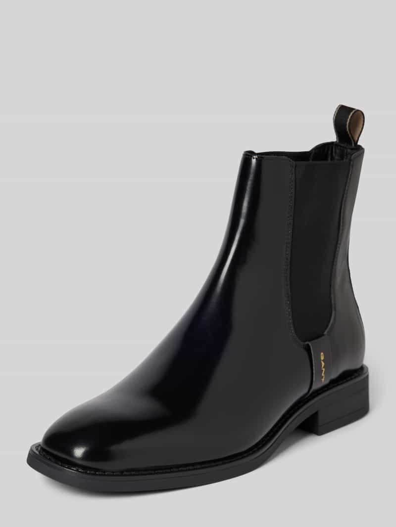 Gant Chelsea boots van leer met labeldetail, model 'Fayy'