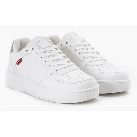 Levi's Sneakers Paige vrijetijdsschoen, halfschoen, veterschoen met rood label