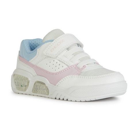 Geox Sneakers J ILLUMINUS GIRL A met coole knipperfunctie, vrijetijdsschoen, halfschoen, veterschoen