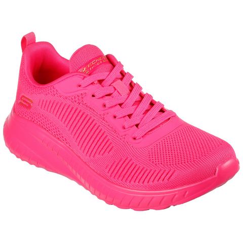 Skechers Sneakers BOBS SQUAD CHAOS-COOL RYTHMS Knitwear-sneaker, veterschoen, trainingsschoen in vegan uitvoering