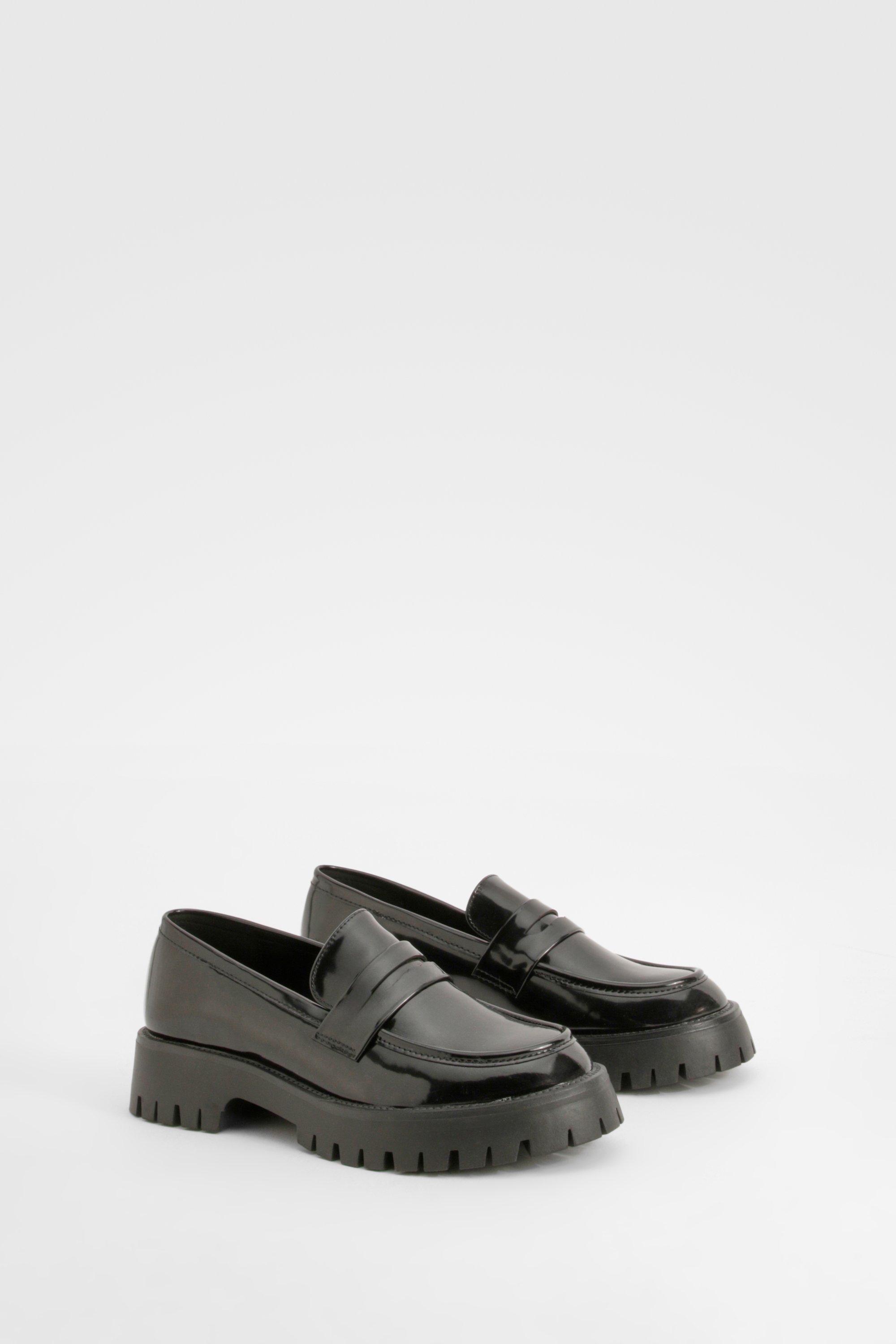 Boohoo Dikke Loafers, Black