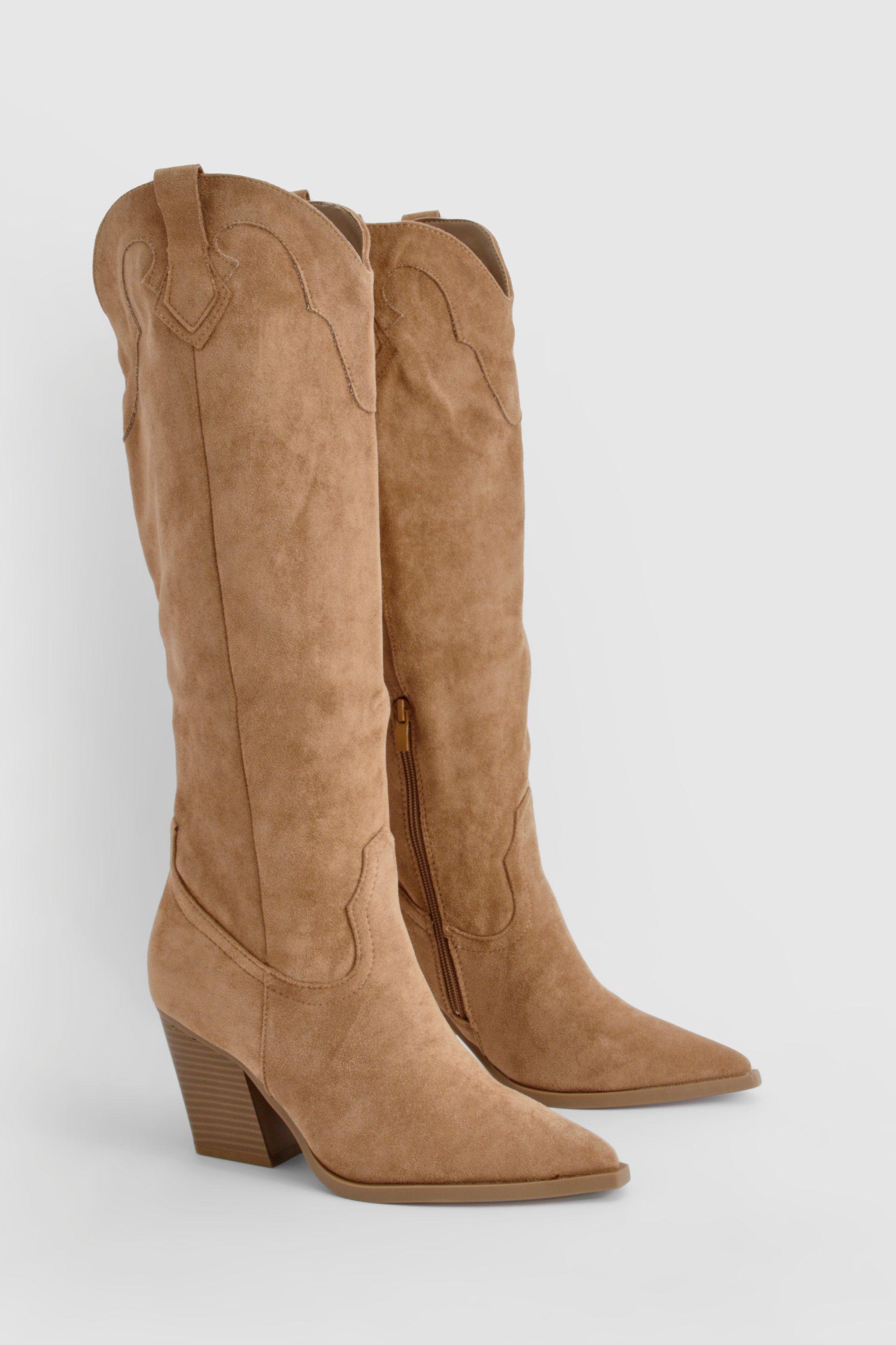 Boohoo Cowboylaarzen Met Label, Camel