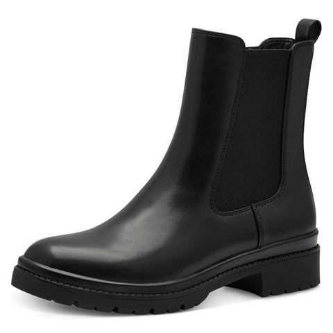 Tamaris Chelsea-boots blokhak, business schoen, enkellaars met comfortabele stretch-inzet