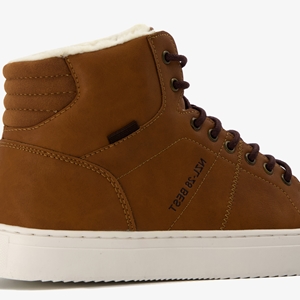 Blue Box hoge heren sneakers cognac