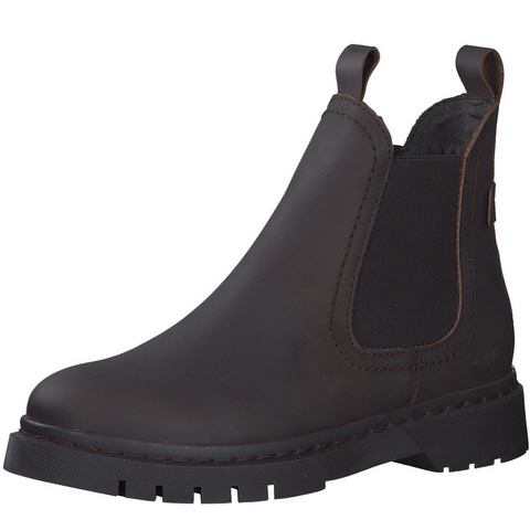 Tamaris Chelsea-boots blokhak, instap laarzen, enkellaars met twee aantrekloopjes