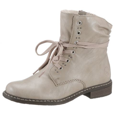 Rieker Hoge veterschoenen , winterboots, blokhak, enkellaarsjes met subtiele studs