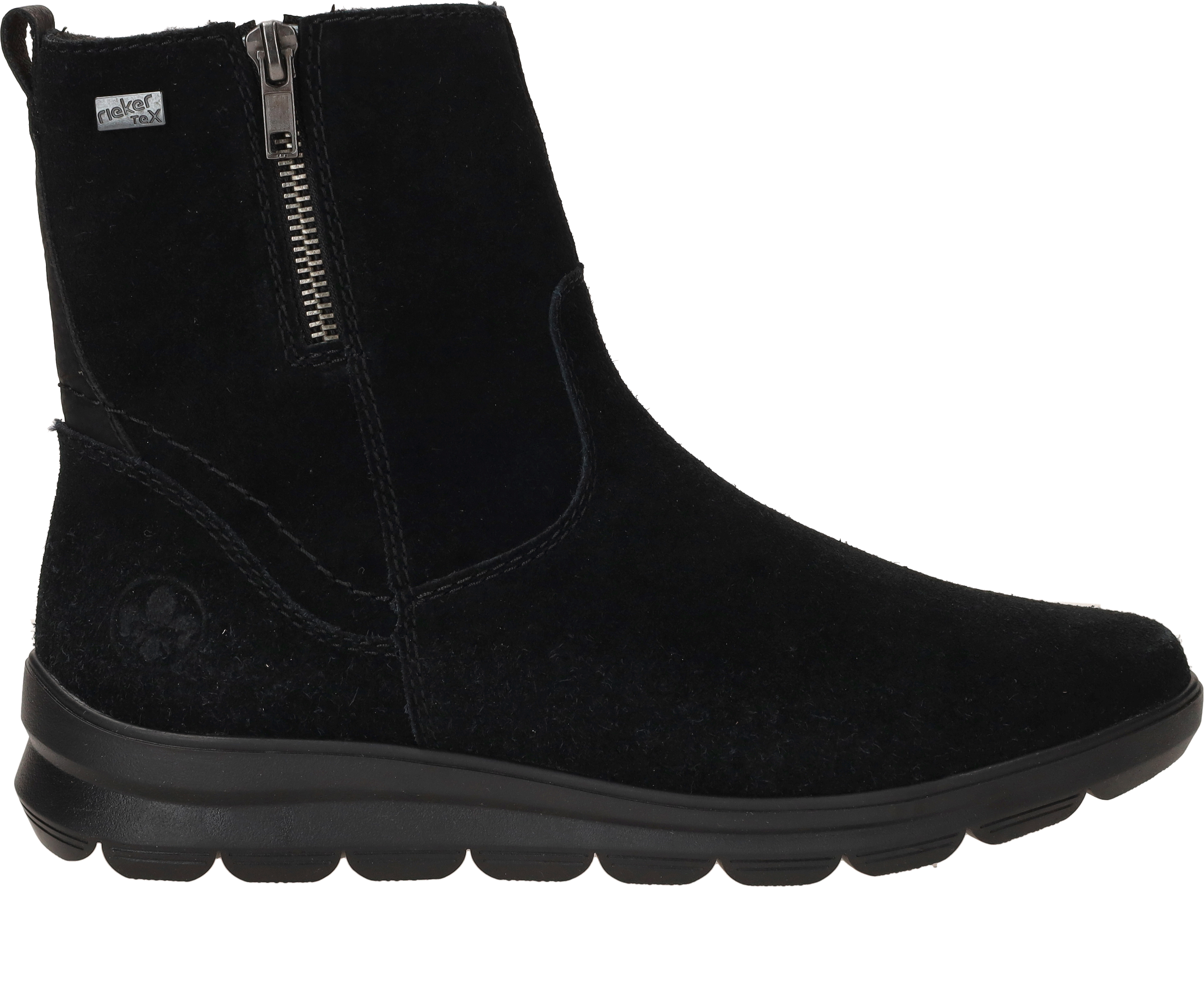 Rieker Winterlaarsjes , wedge boots, basic enkellaars met binnenrits, smalle vorm