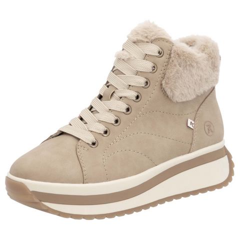 Rieker EVOLUTION Winterlaarzen Wedge sneakers, plateaulaarzen met faux-bont kraag