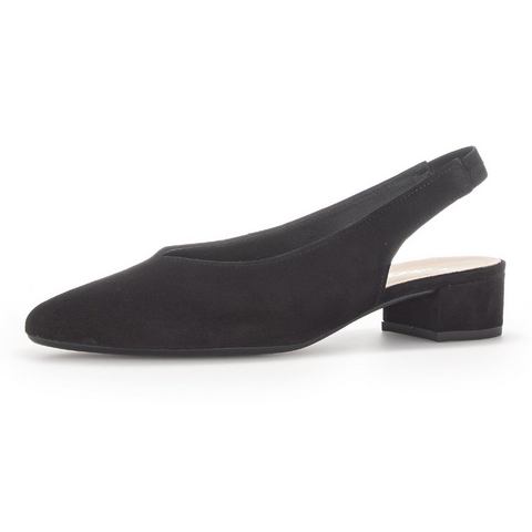 Gabor Slingback pumps , blokhak, avond schoen, zomerschoen met elastische band