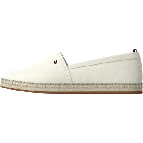 Tommy Hilfiger Espadrilles BASIC TOMMY FLAT ESPADRILLE Zomerschoen, slides, loafer met geborduurd logo-vlag