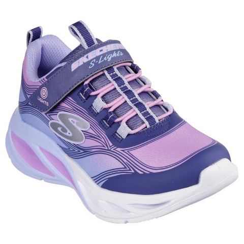 Skechers Sneakers COSMIC GLOW LIGHTS blink-klittenbandschoen met glitters, maat sjabloon te downloaden