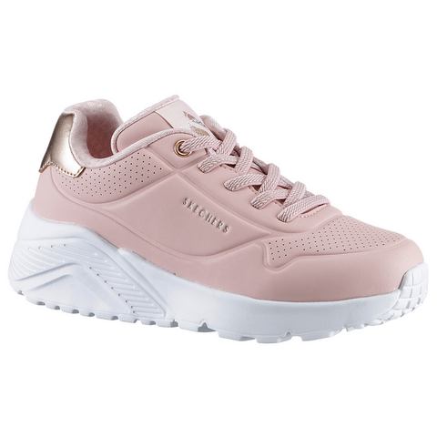 Skechers Sneakers UNO LITE freizeitschoen, lage schoen, veterschoen met metallic hakpatch