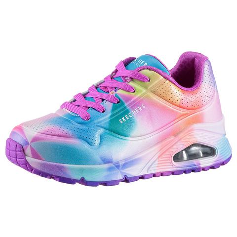 Skechers Sneakers UNO GEN1 Veterschoenen, vrijetijdsschoen, Pride met allover regenboogkleurovergang