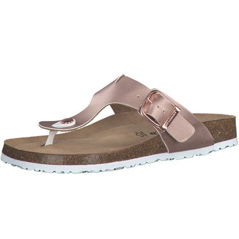 Tamaris Teenslippers Corra zomerschoen, slippers met comfortabele tussenstuk voor de tenen