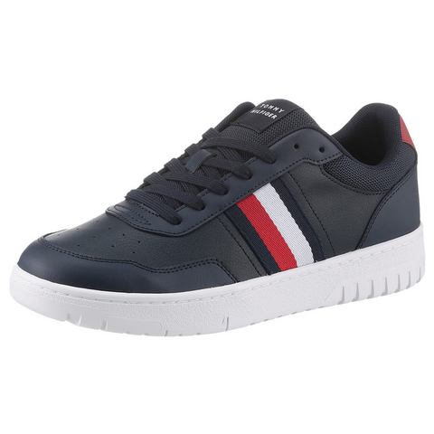 Tommy Hilfiger Plateausneakers TH BASKET CORE LITE vrijetijdsschoen, lage schoen, veterschoen met gepolsterde schacht