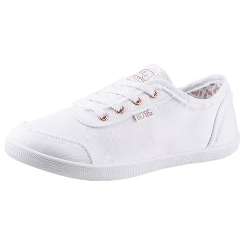 Skechers Slip-on sneakers BOBS B CUTE- Slipper, zomerschoen, vrijetijdsschoen met elastische versierband