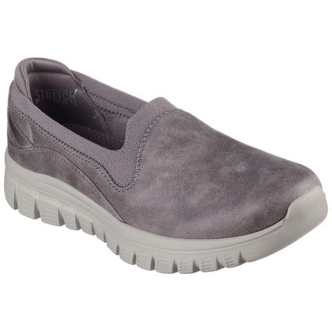 Skechers Slip-on sneakers GRACEFUL Slipper, vrijetijdsschoen, lage schoen in vegan uitvoering