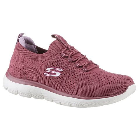 Skechers Slip-on sneakers Summits , vrijetijdsschoen, lage schoen, slipper met flexibele tractionloopzool