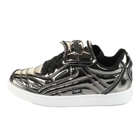 Buffalo Plateausneakers LIBERTY SOCCER vegan veterschoenen, lage schoen, vrijetijdssneaker in metallic-look