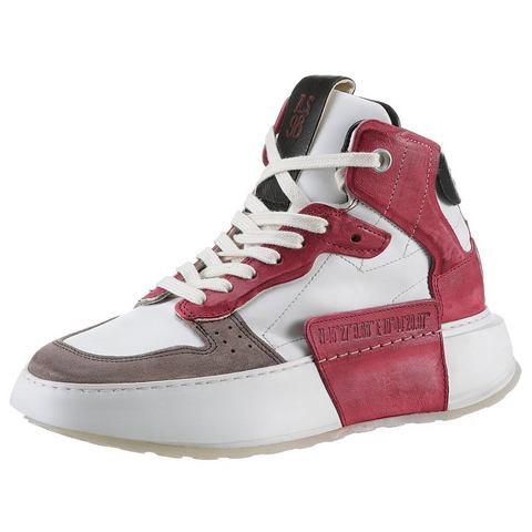 A.S.98 Plateausneakers Hilfi veterschoenen, high top sneakers, chunky boot met contrasterende afwerkingen