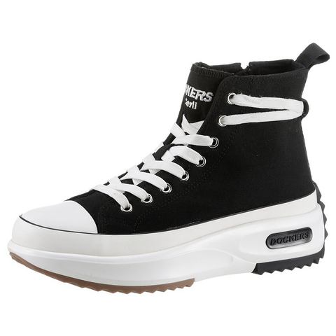 Dockers by Gerli Sneakers high top sneakers, vrijetijdsschoen, veterschoenen met plateauzool