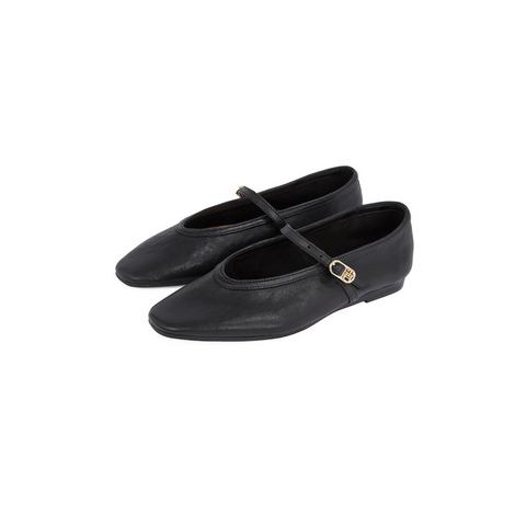 Tommy Hilfiger Ballerina's met riempje BALLERINA MARYJANE SOFT LEATHER zakelijke schoen, flats, feestmode in smalle vorm