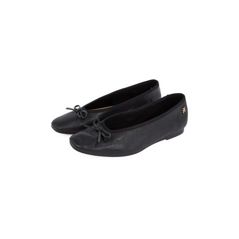 Tommy Hilfiger Ballerina's SOFT LEATHER BALLERINA BOW , businessschoenen, flats, slippers, instapschoenen in smalle vorm