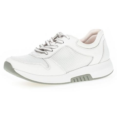 Gabor Rollingsoft Sneakers met sleehak met label aan de hiel, vrijetijdsschoen, lage schoen, veterschoen