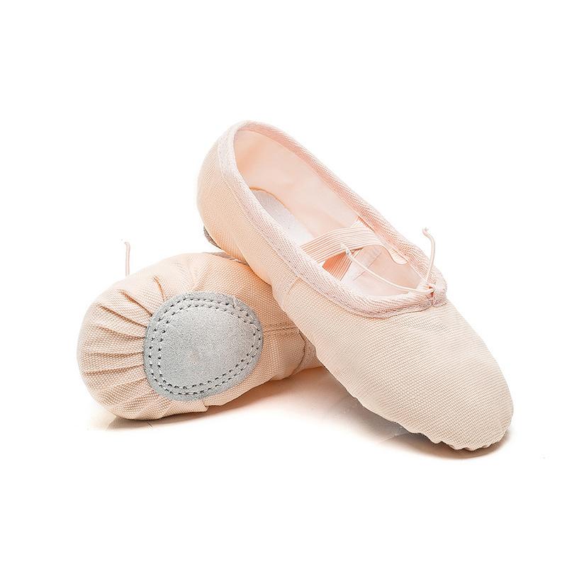 AAFFLL SHOES Canvas Dansschoenen Zachte Bodem Oefening Vrouwelijke Kattenklauw Schoenen Gymnastiek Yoga Schoenen Kinderen Ballet Dansschoenen 34 rood