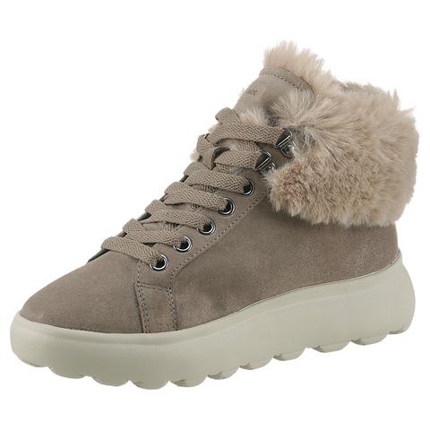Geox Winterlaarzen D SPHERICA High top sneaker, veterschoenen, winterboots met plateauzool
