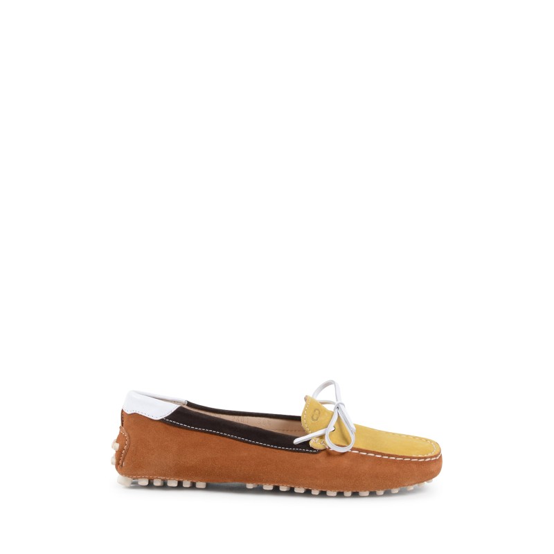Dee Ocleppo Instappers  Rijdende loafer tweekleurig suede