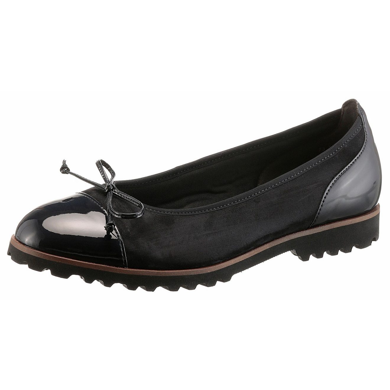Gabor Ballerina's Flats, chunky slipper met comfortabele elastische afwerking