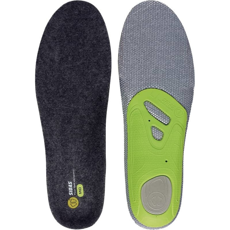 Sidas 3Feet Merino Mid inlegzolen voor skischoenen, 22-23