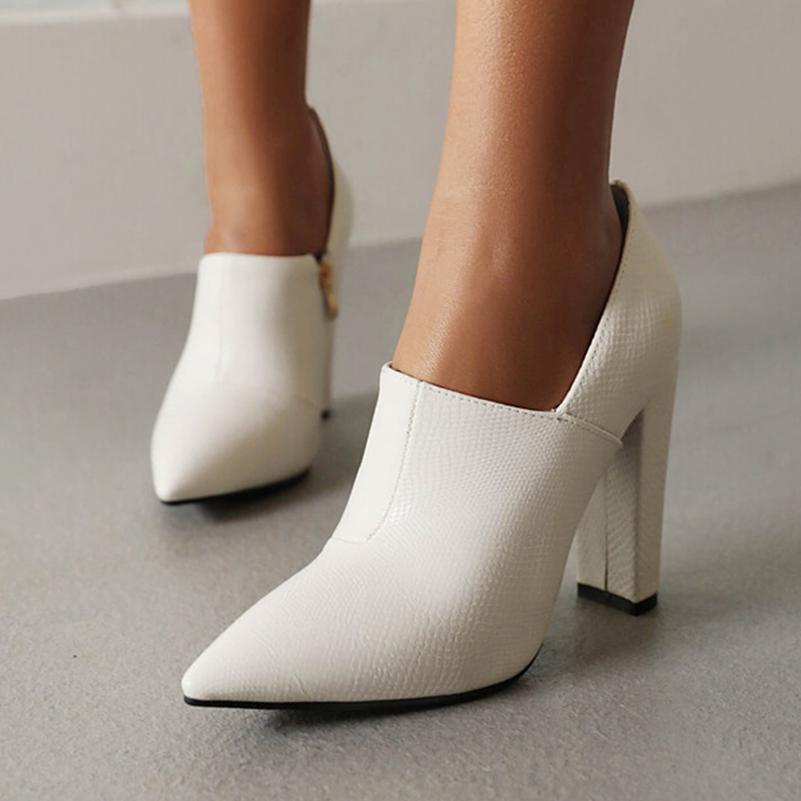 Meotina Vrouwen Pompen Dunne Hoge Hakken Puntschoen Mode Feest Rits Lente Herfst Schoenen Zwart Wit Geel Rood 34-43 34 zwart